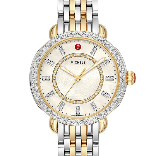 Michele Sidney Classic Two-Tone Diamond Watch - MWW30B000002