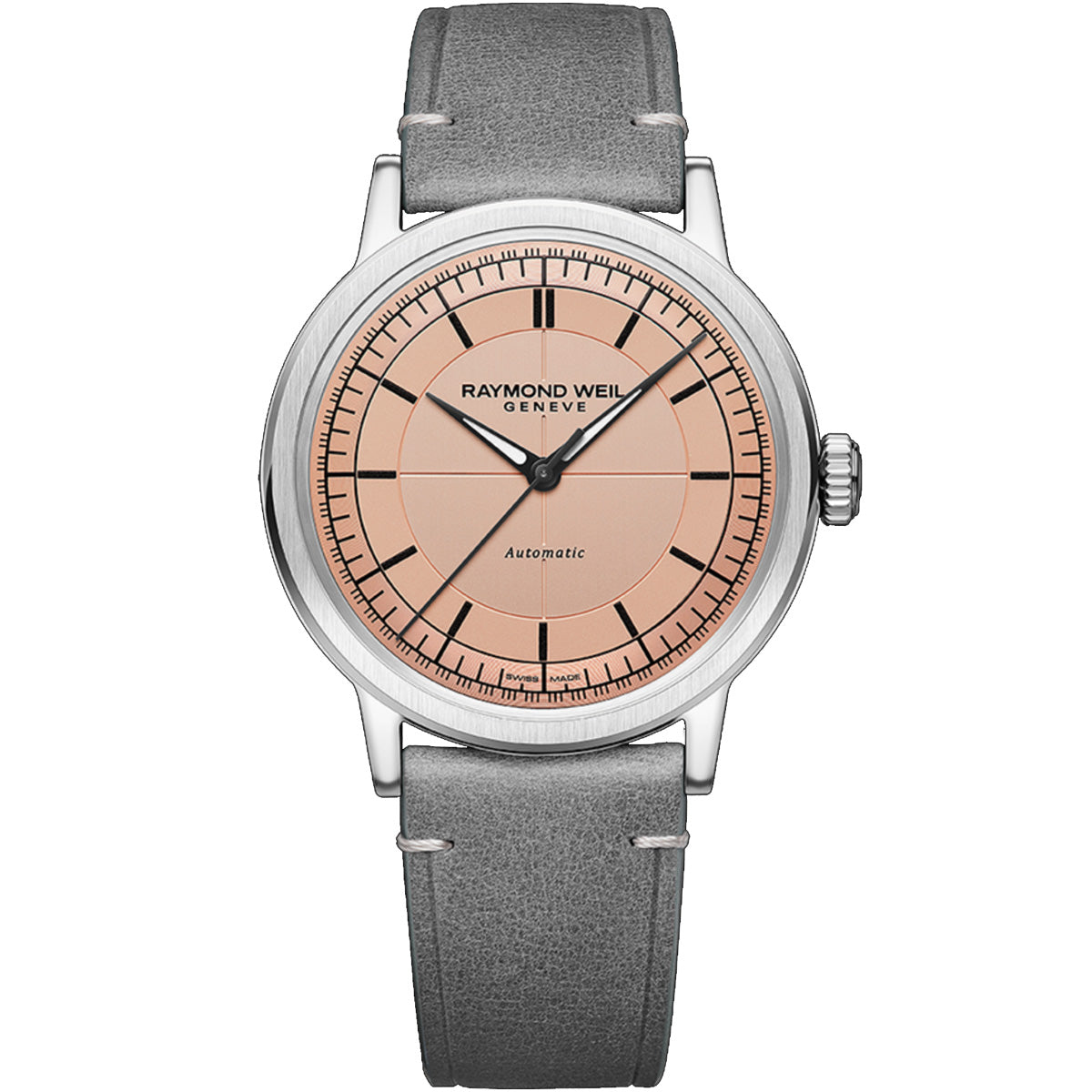 Raymond Weil - Millesime 39.5 mm Automatic Salmon Sector Dial - 2925-STC-80001