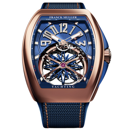 Franck Muller Vanguard Rose Gold Yachting Toubillon- V45TGRCSYACH5NBL