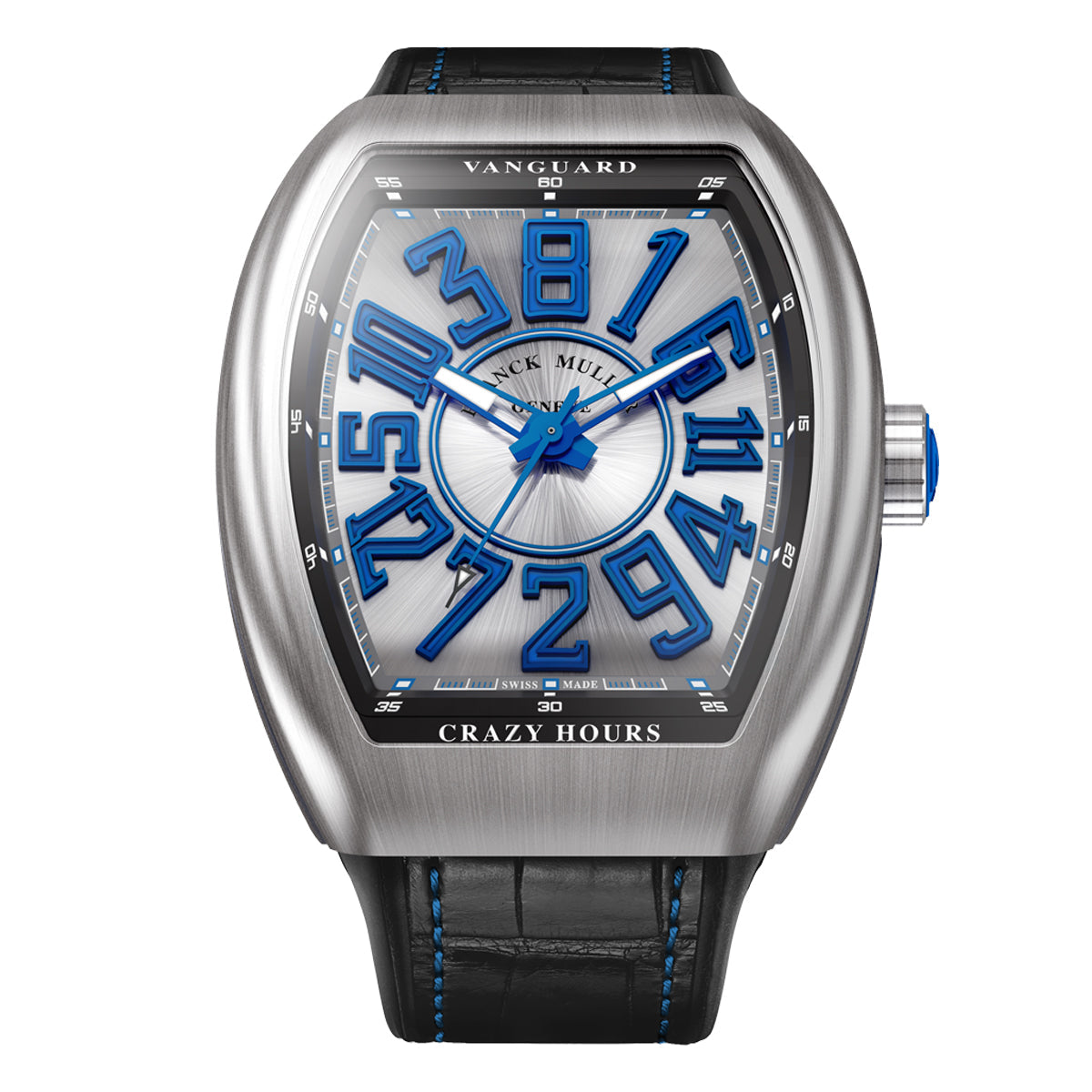 Franck Muller Vanguard Crazy Hours Blue Watch- V 45 CH BR (BL)