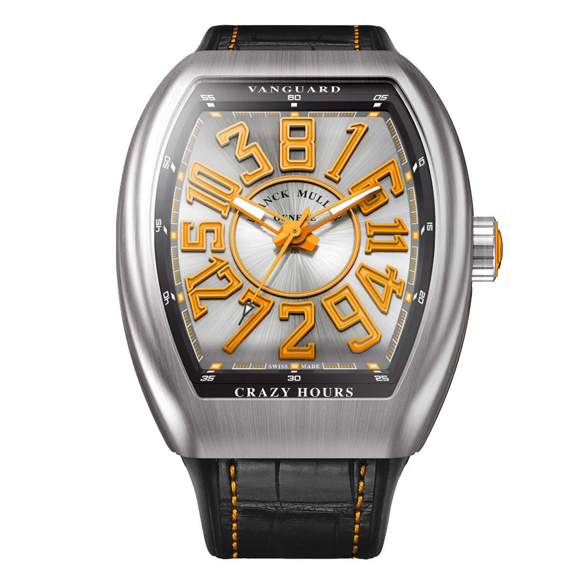 Franck Muller Vanguard Crazy Hours Orange Watch- V 45 CH BR (OR)